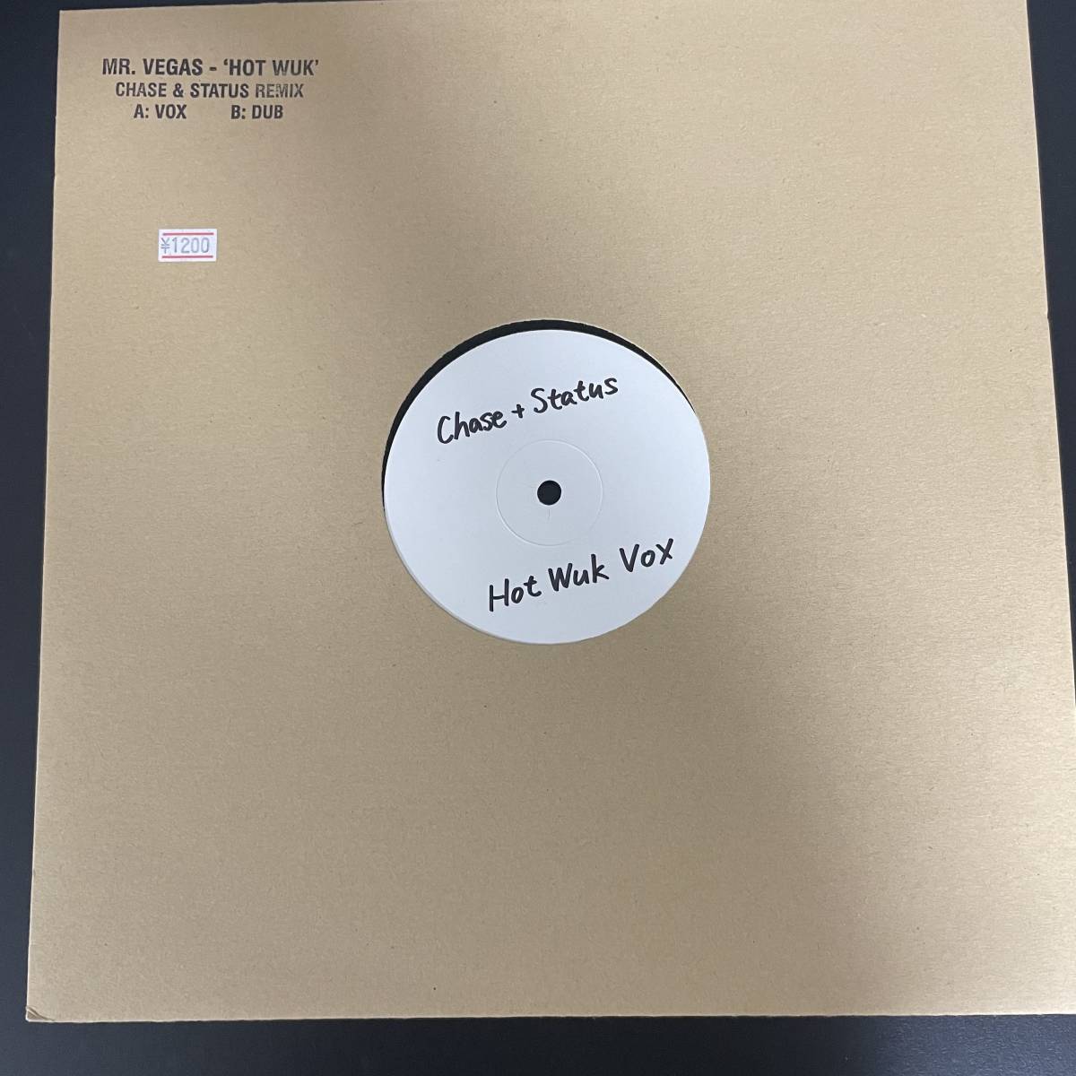 Mr. Vegas - Hot Wuk (Chase & Status Remixes) / Greensleeves Records GREMIX001 ドラムンベース,Drum&Bass,Drum'n'Bass,レコード_画像1