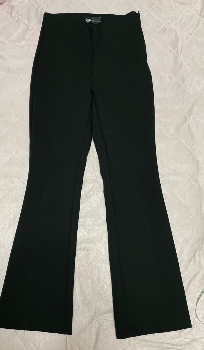 新品☆ZARA ザラ クロップドパンツ M black - パンツ 新品☆ZARA ザラ クロップドパンツ M black - パンツ