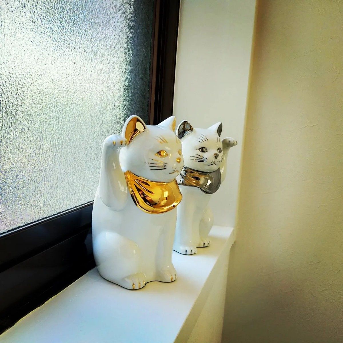 瀬戸焼 招き猫 ゴールド 新品未使用 招福 商売繁盛 縁起物