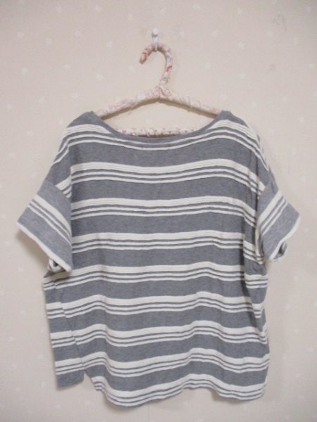 *BEAMS HEART* cotton short sleeves T-shirt gray (30830) lady's 