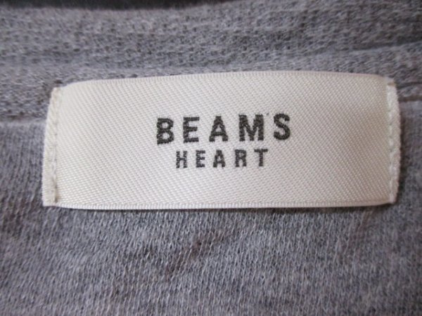 *BEAMS HEART* cotton short sleeves T-shirt gray (30830) lady's 