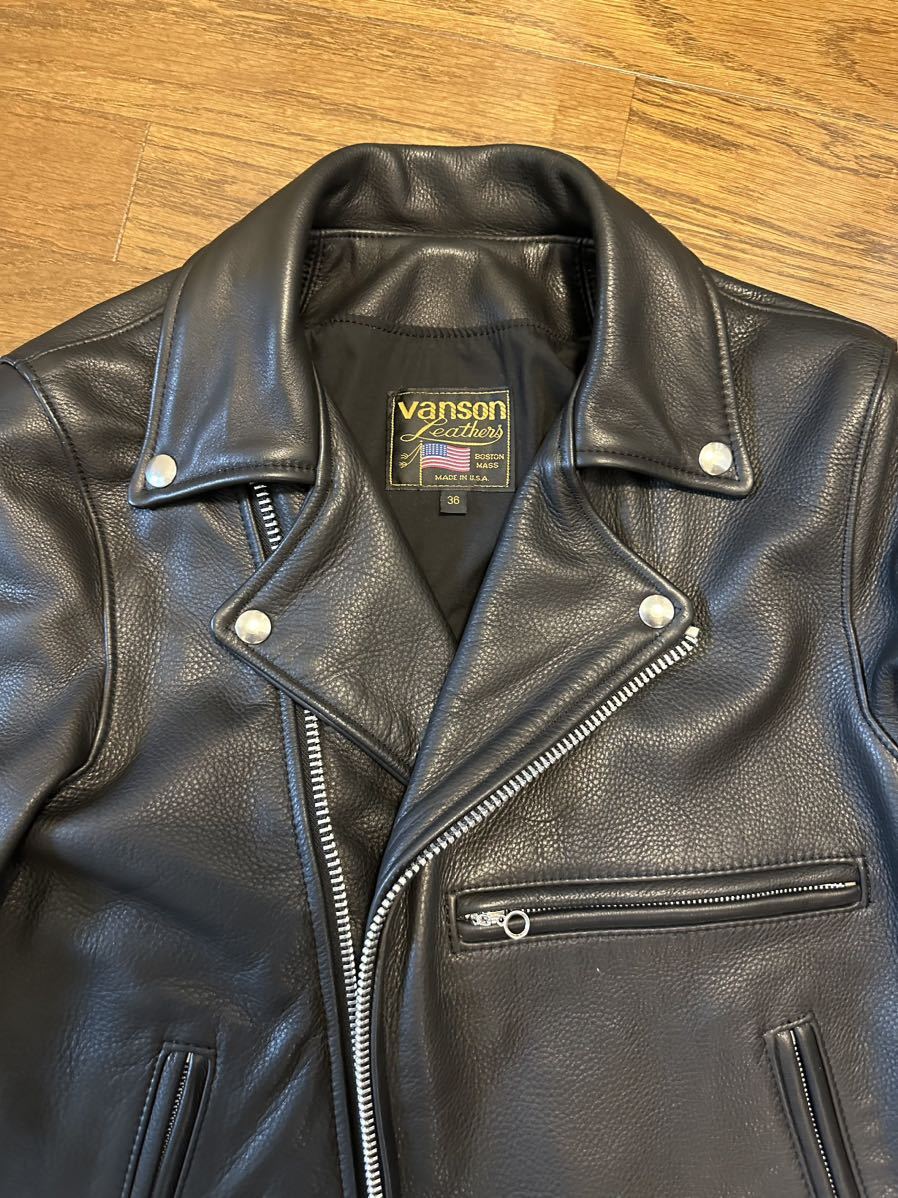 VANSON バンソン ライダース 36 ロンハーマン別注 MADE IN USA 新品未