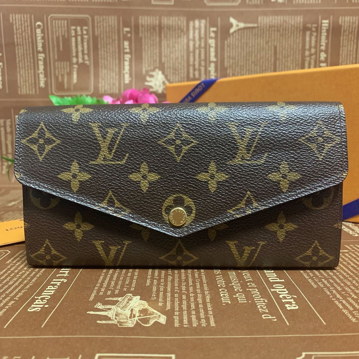 ★美品★LOUIS VUITTON ルイヴィトン　ポルトフォイユサラ　モノグラム　長財布