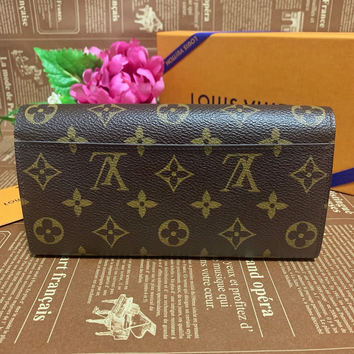 ★美品★LOUIS VUITTON ルイヴィトン　ポルトフォイユサラ　モノグラム　長財布