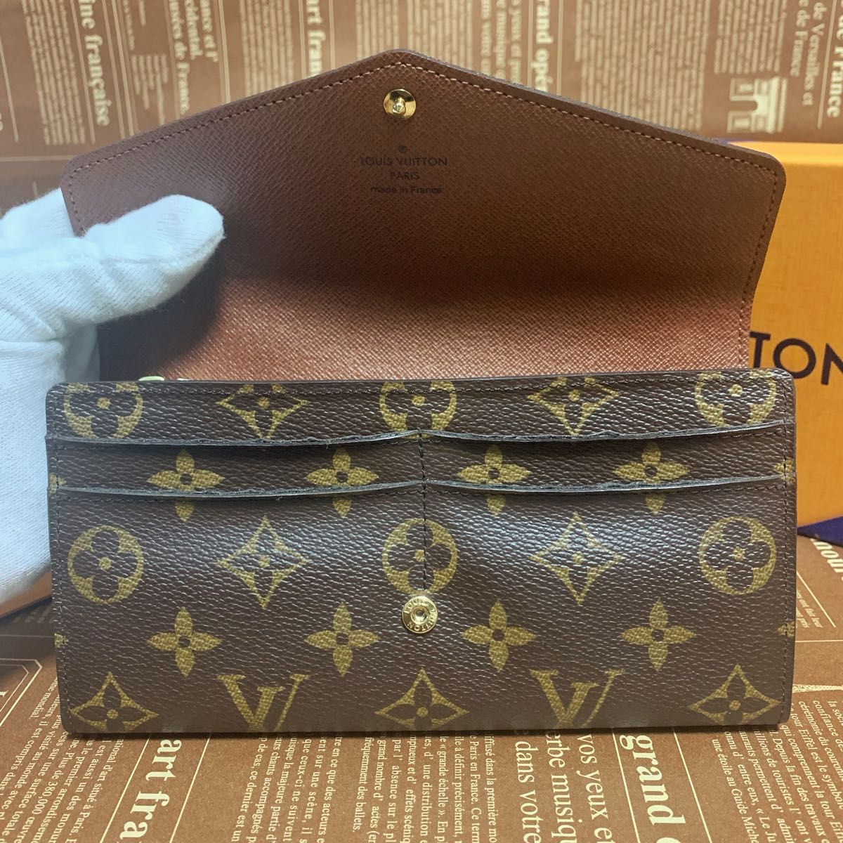 ★美品★LOUIS VUITTON ルイヴィトン　ポルトフォイユサラ　モノグラム　長財布