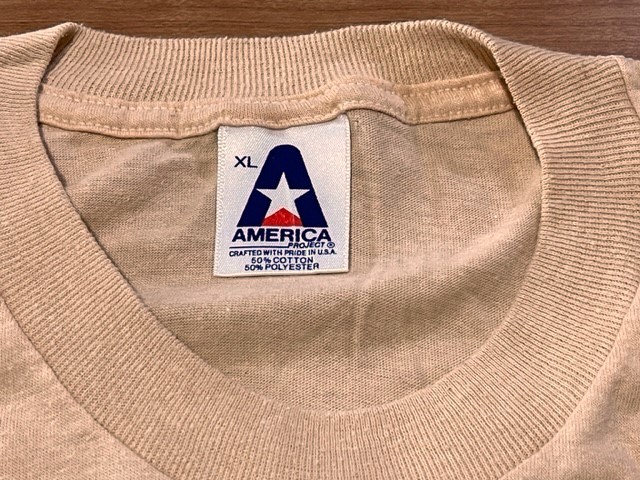 '80s'90s【VINTAGE / ビンテージ】【MADE IN USA】 AMERICA PROJECT Tシャツ、実質Mサイズ程度_画像3