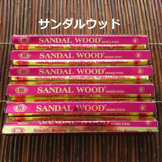 〓 新品 〓　お香　BIC サンダルウッド 6箱セット　〓　Sandal Wood_画像1
