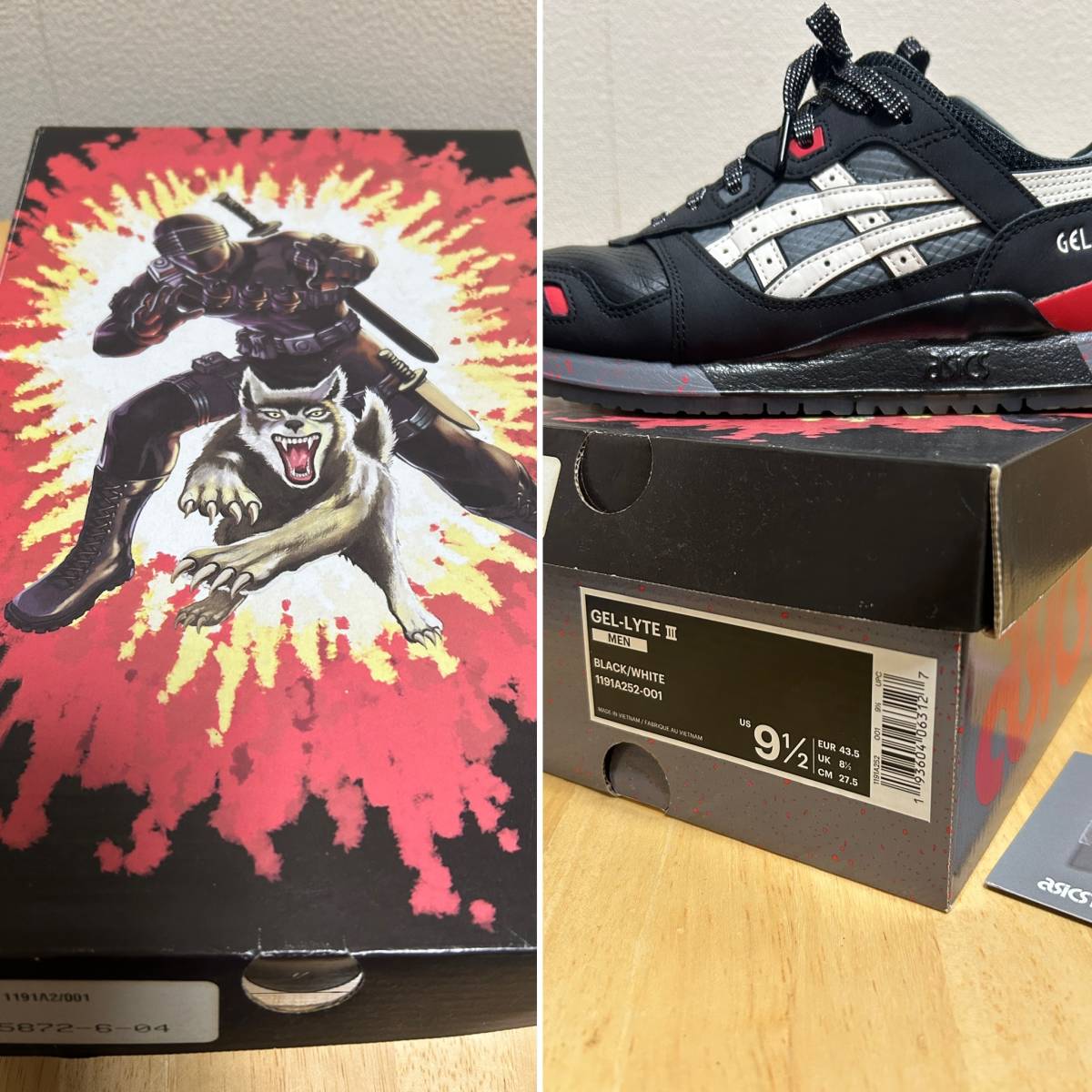 2022新春福袋】 ASICSTIGER × FOOTLOCKER × JOE G.I. GEL-LYTE 27.5cm