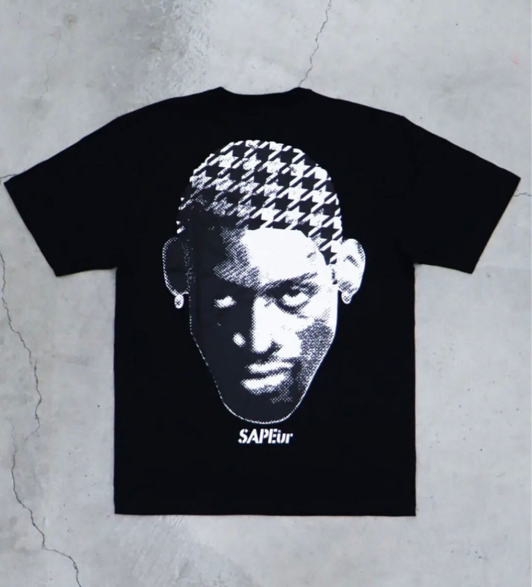 SAPEur HOUNDS TOOTH HEAD S/S TEE Lサイズ 新品未使用 サプール ロッドマンの画像1