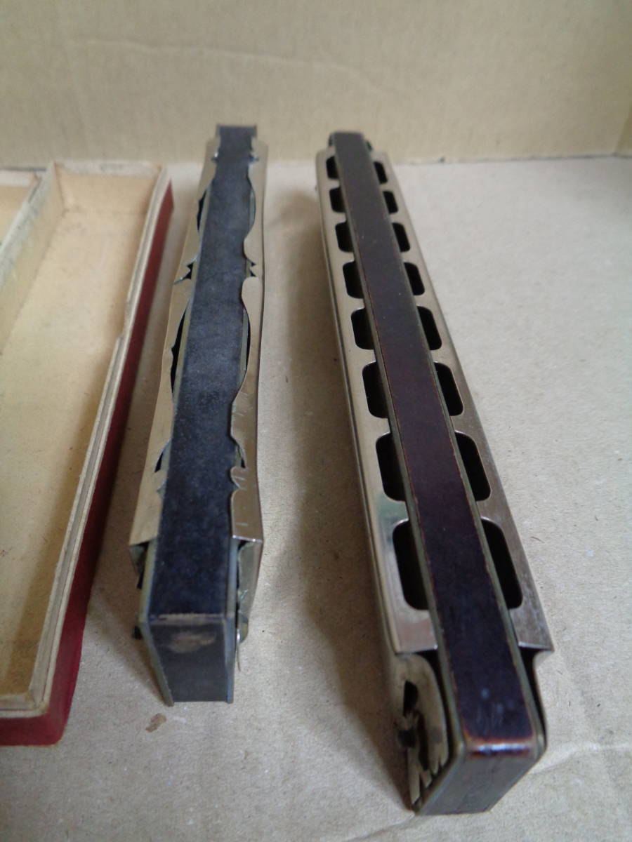  retro deterioration goods dragonfly band harmonica 2 pcs set + box 1 piece 