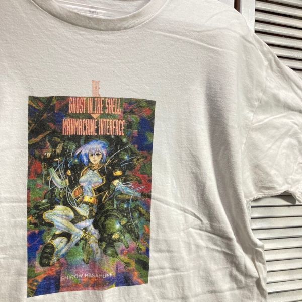 1スタ 白 Tシャツ GHOST IN THE SHELL 攻殻機動隊 半袖 90s 00s VEF