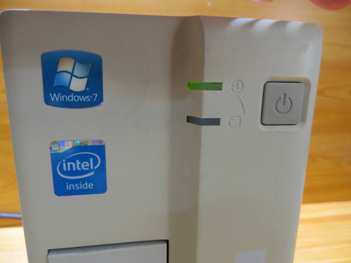 *H0618* Windows7 EPSON Endeavor AY321S /intel inside 4GB/ 2TB DVD Office付き パソコン デスクトップ 動作未確認 品中古#*_画像2