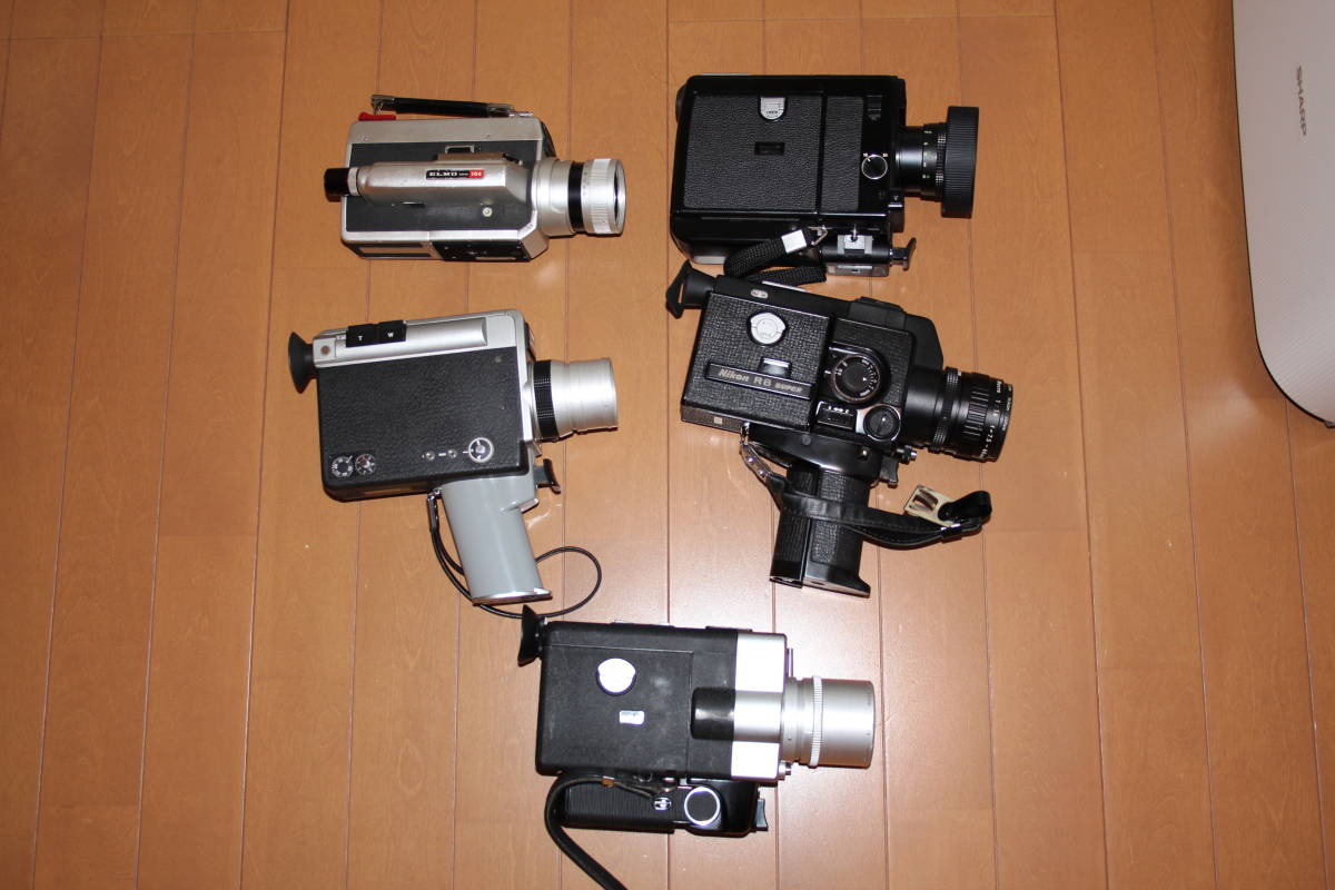 8mm カメラジャンクまとめA Nikon R8 SUPER /Canon 514XL-S /ELMO