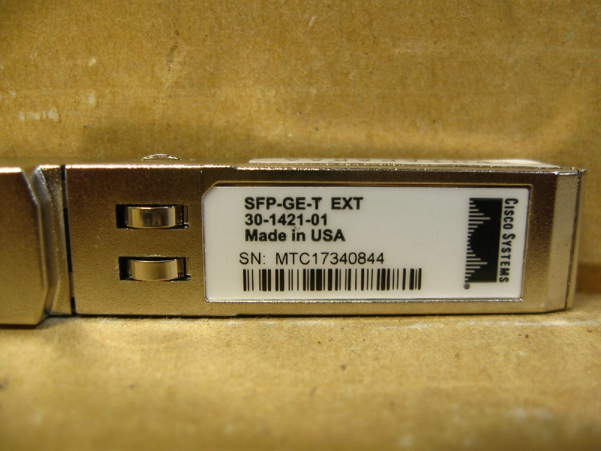 ▽CISCO SFP-GE-T EXT 30-1421-01 1000BASE-T SFP トランシーバーモジュール 中古 RJ-45_画像4