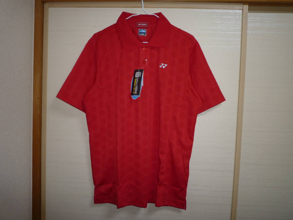  Yonex polo-shirt with short sleeves red L size 