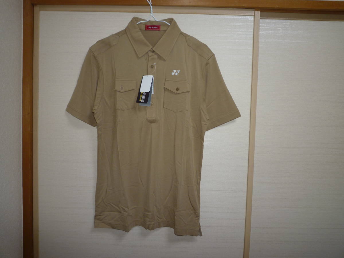 【人気No.1】 半袖 ヨネックス ポロシャツ 定価12000円 Lサイズ ベージュ ヨネックス