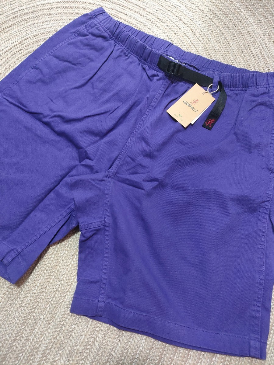 新品 GRAMICCI グラミチ G-SHORTS パープル 紫 XL 国内正規品 ショートパンツ ハーフパンツ メンズ ショーツ コットン