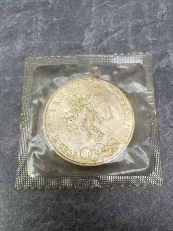 S-261◇1円~◇メキシコオリンピック記念銀貨シルバー海外コイン1968年