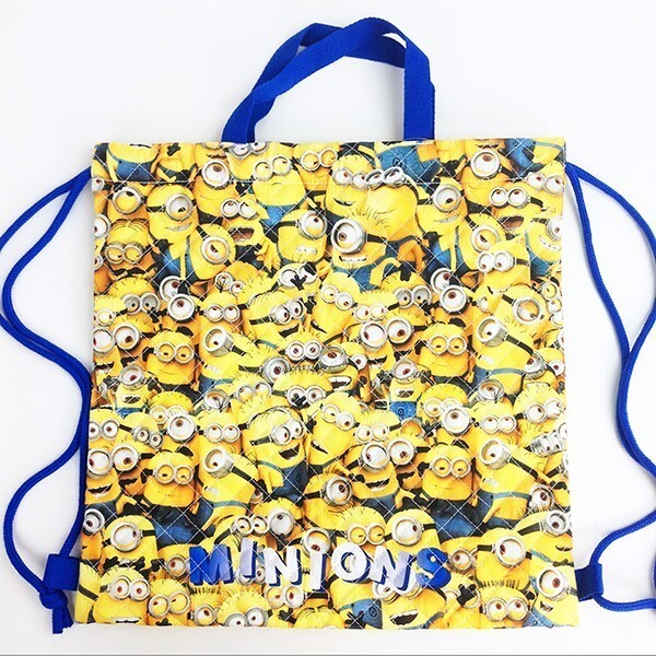 ◆新品◆ minions drawstring bag ミニオン ナップサック アロットキャラクターズ ミニオンズ バッグ リュック バック 入園 入学 グッズ_画像4