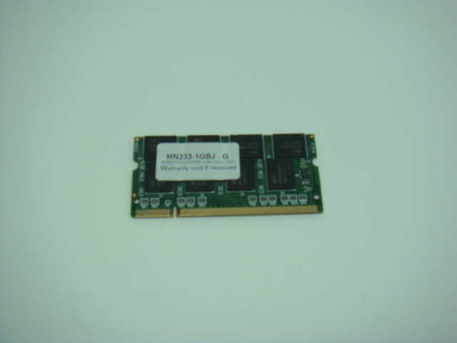  Note for memory /MN333-1GBJ/DDR/333mHZ/1GB operation guarantee 