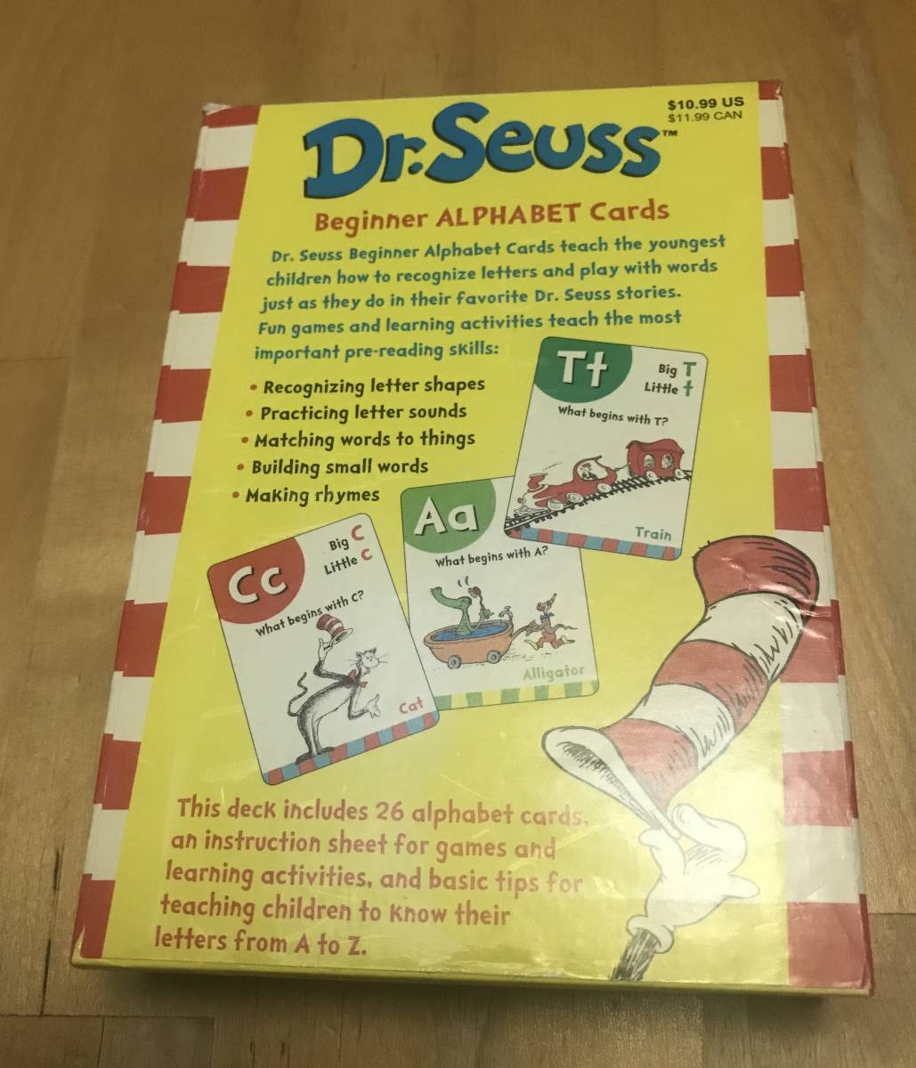 中古 Dr.Seuss Beginner ALPHABET Cards SCHOLASTIC ABC ドクター・スース 英語　カード　アルファベット