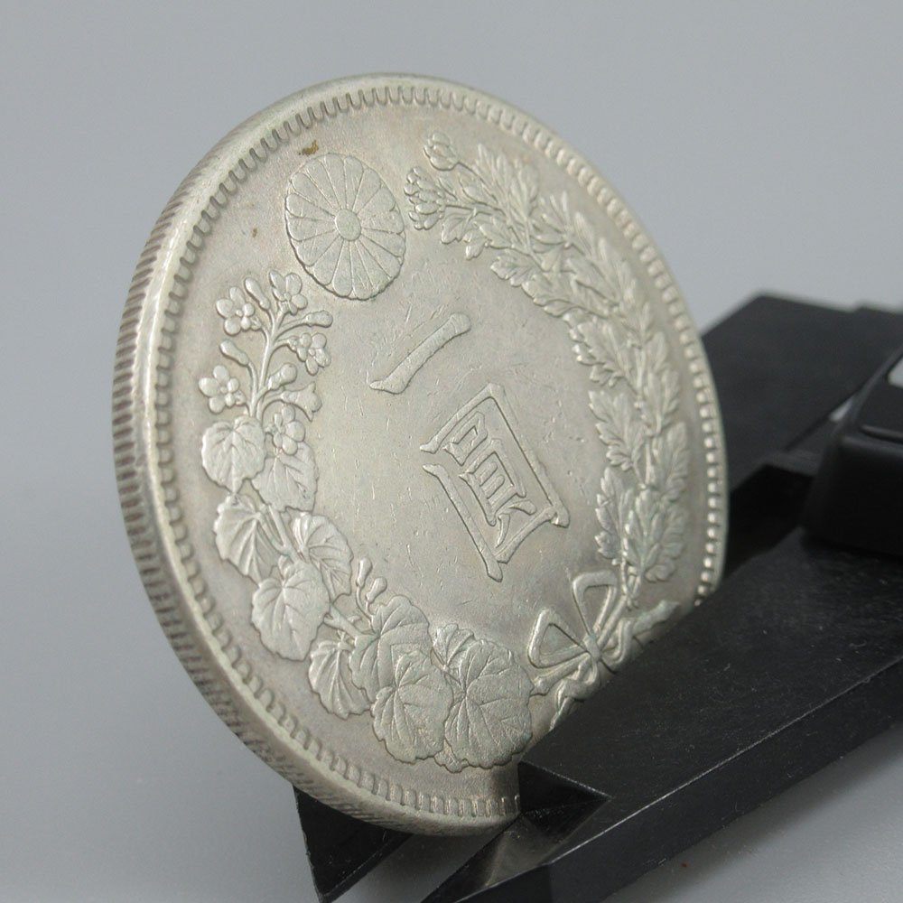 新1円銀貨明治41年量目:約26.95g 古銭一圓銀貨貨幣円銀銀貨SV 明治四