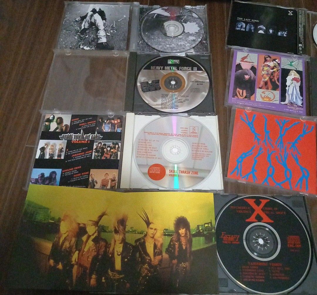 X JAPAN CD セット L.O.X SKULL THRASH ZONE、HEAVY METAL FORCE、DAHLIA等