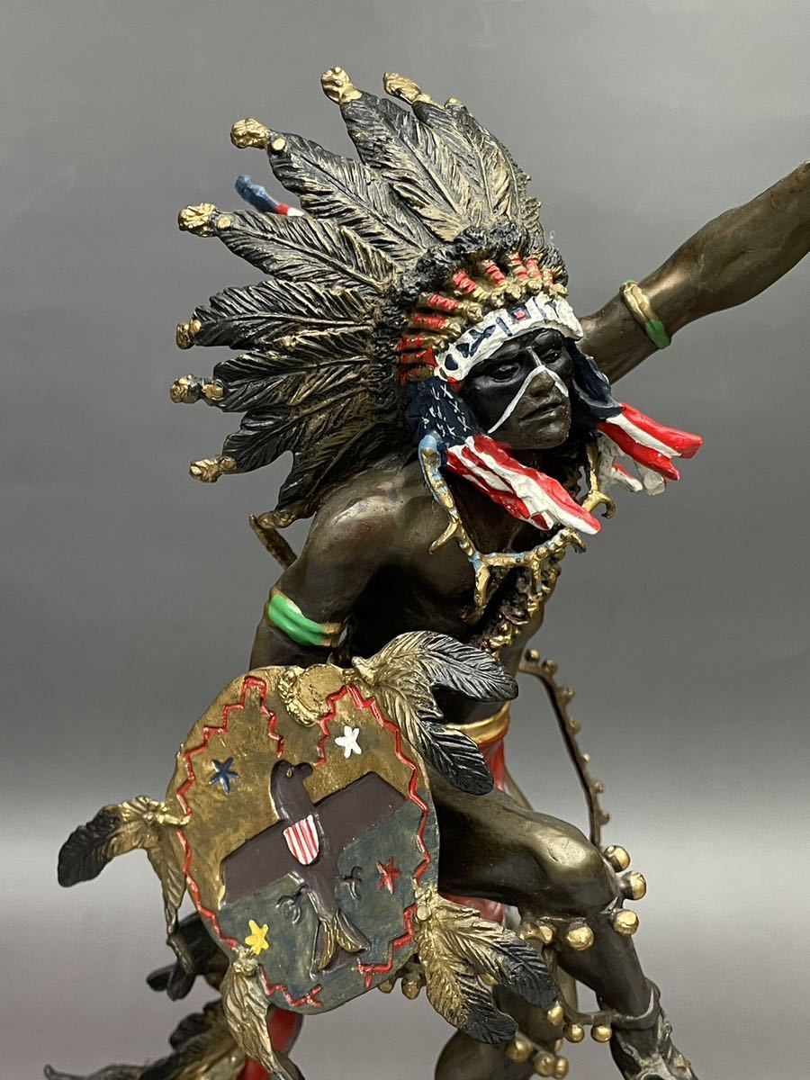ブロンズ像 SPIRIT OF THE THUNDERBIRD フランクリンミント 作家物 高