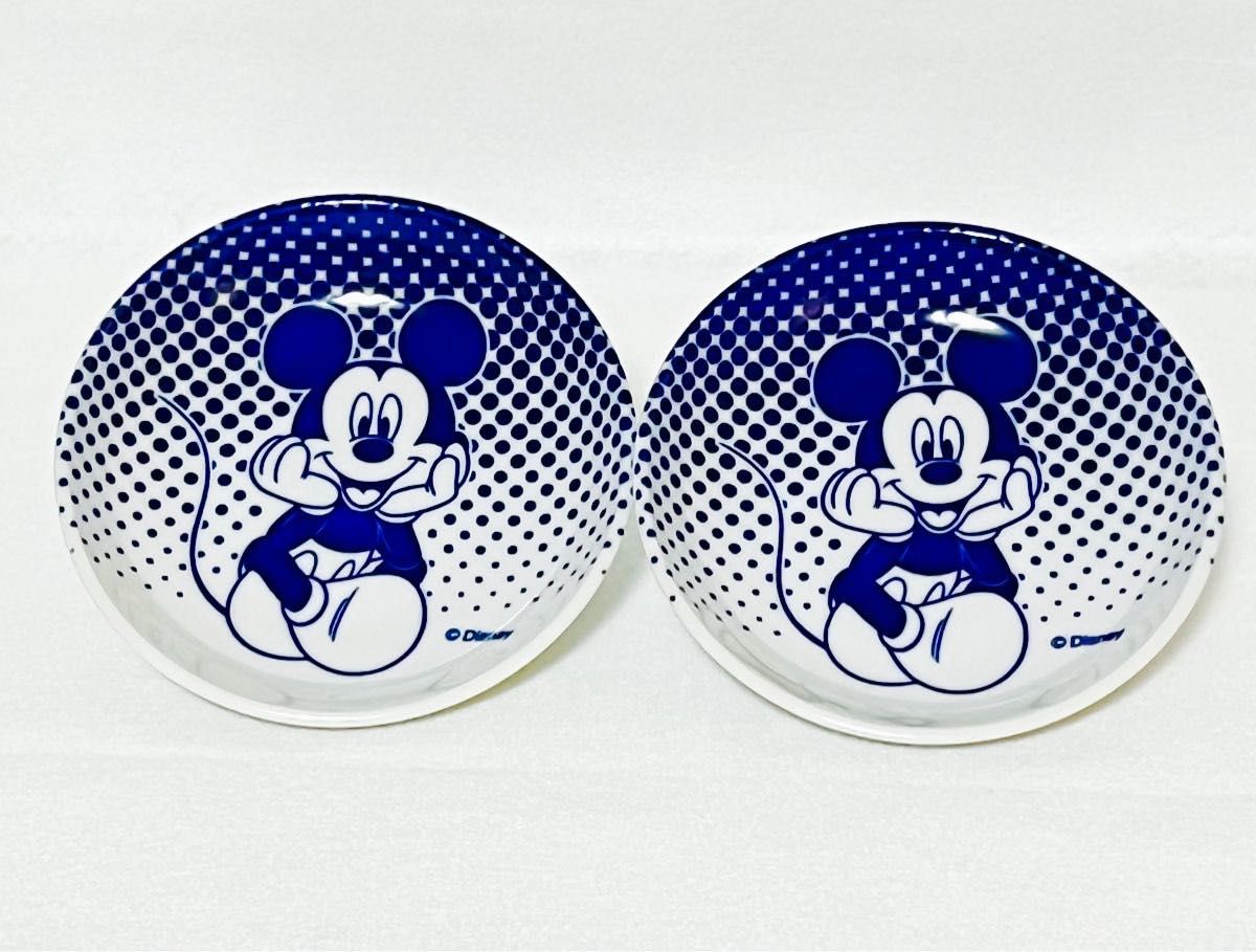【非売品】ミッキーマウス JCBオリジナル小皿 直径約12㎝ ２枚 