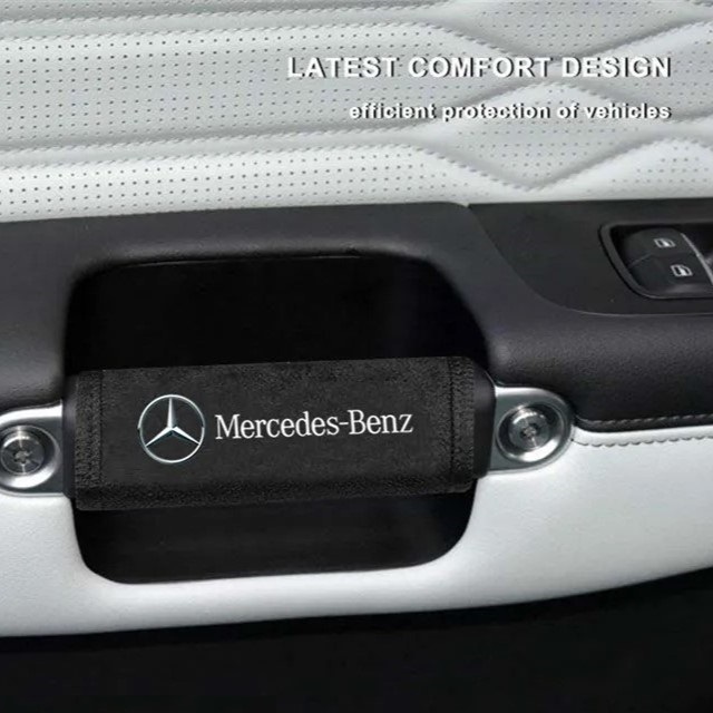 2 piece set Mercedes Benz Mercedes Benz AMG skinny assist grip ka bar roof steering wheel cover black black sv PETRONAS