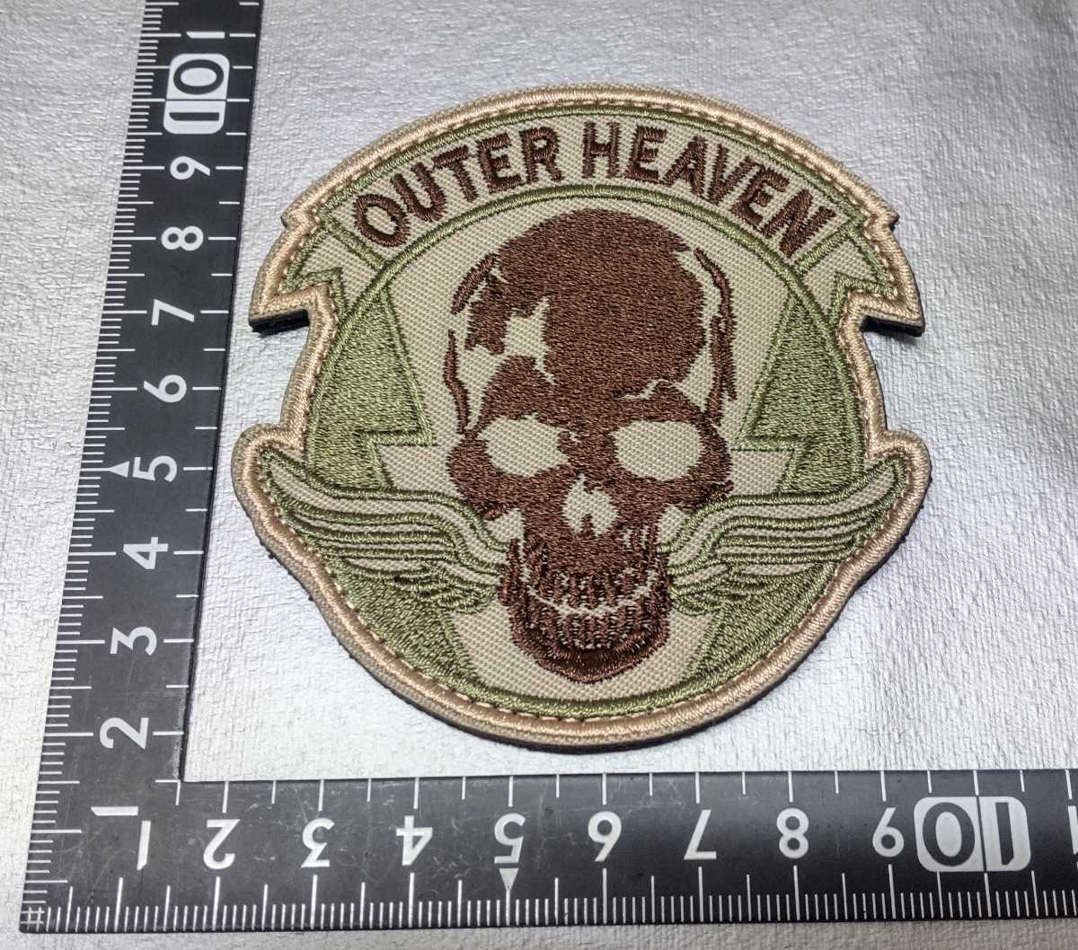 OUTER HEAVEN military Logo badge # velcro Metal Gear Solid METAL GEAR small island preeminence Hara KOJIMA DEATH STRANDING patch airsoft 
