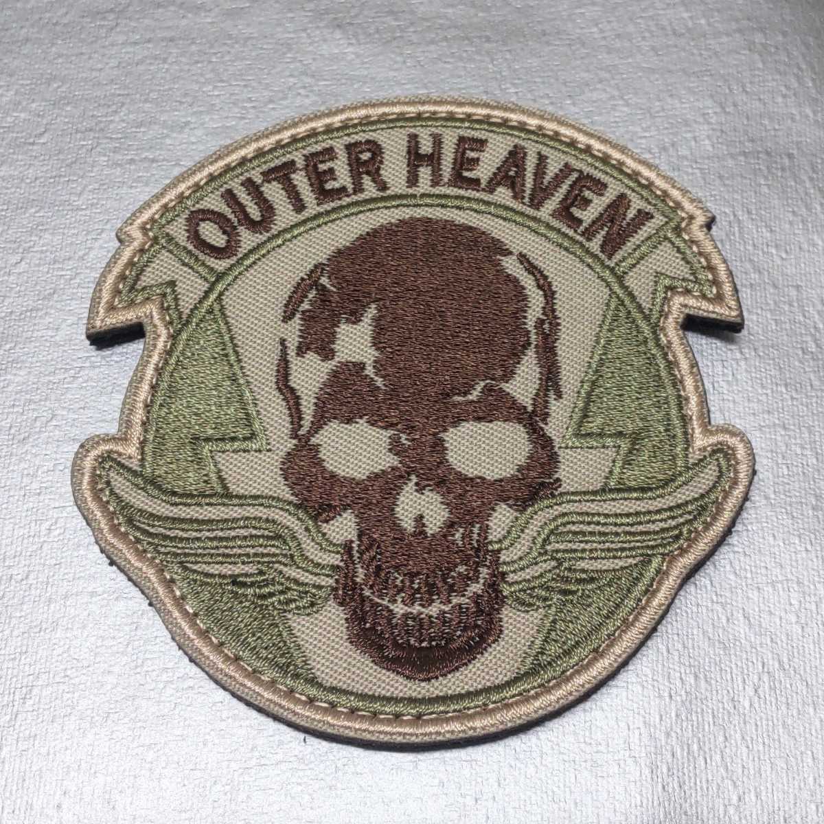 OUTER HEAVEN military Logo badge # velcro Metal Gear Solid METAL GEAR small island preeminence Hara KOJIMA DEATH STRANDING patch airsoft 