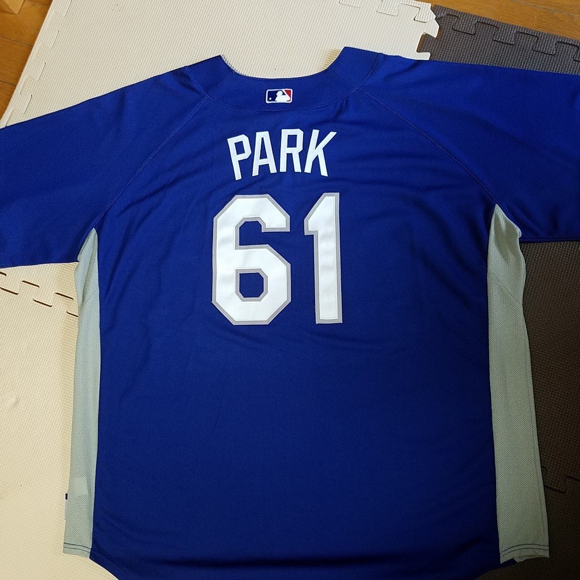 MLB 朴 賛浩/パク・チャンホ/park chan ho/2000年代　majestic オーセンティック practice jersey cool base/LAドジャース/韓国