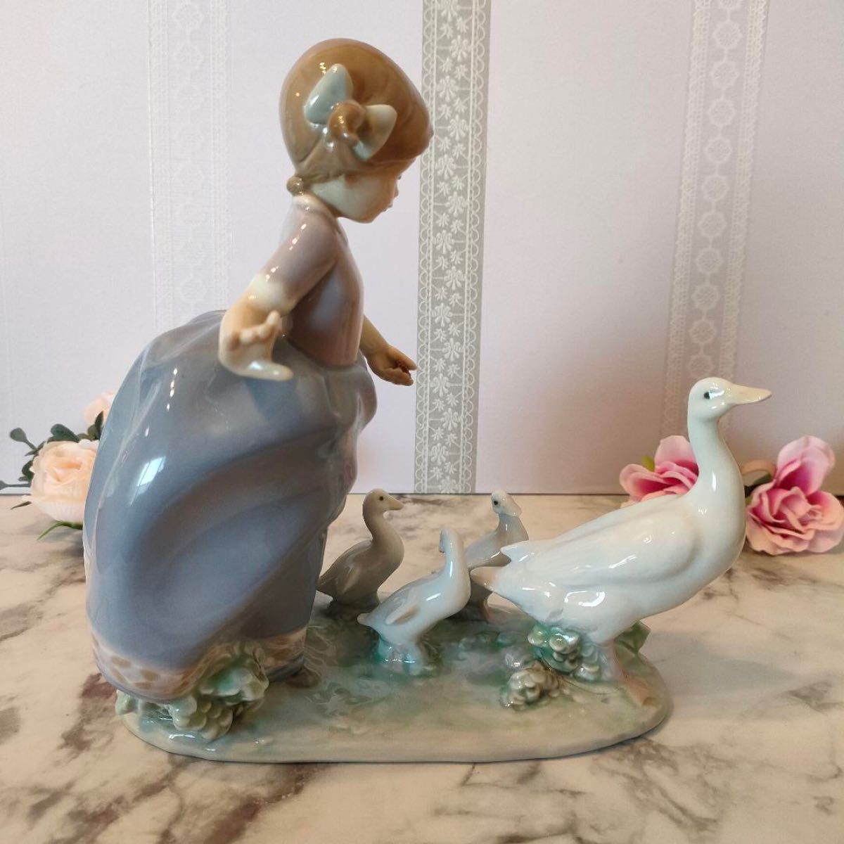訳アリ】 リヤドロ LLADRO アヒルの行進 5503 人形 女の子 家族 訳アリ】 リヤドロ LLADRO アヒルの行進 5503 人形 女の子 家族