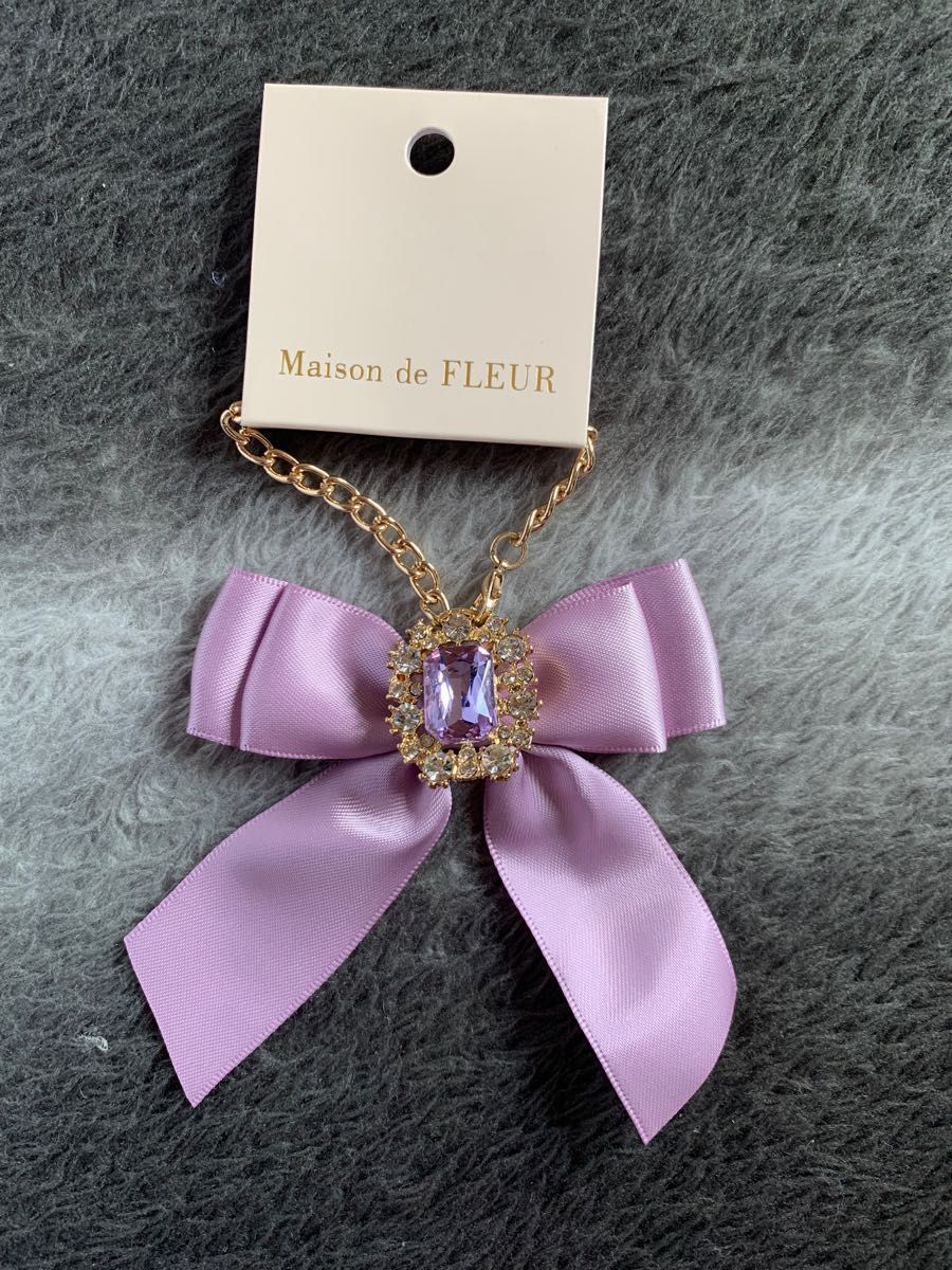 Maison de FLEUR リボンチャーム メゾンドフルール　ストラップ　アクセサリー　バッグチャーム