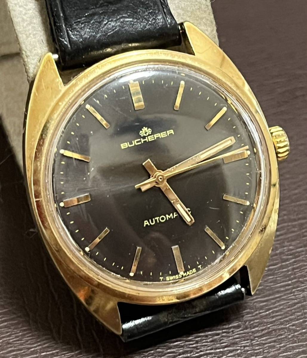 高い品質 70年代 可動品 自動巻き アンティークBUCHERER(ブッフェラー