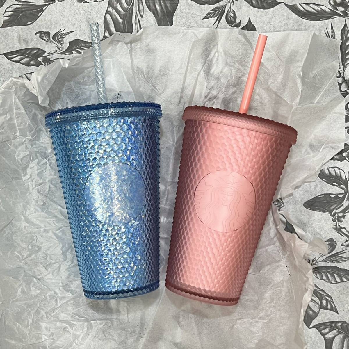 2本セットで スターバックス タンブラー バンピー プリズム ピンク