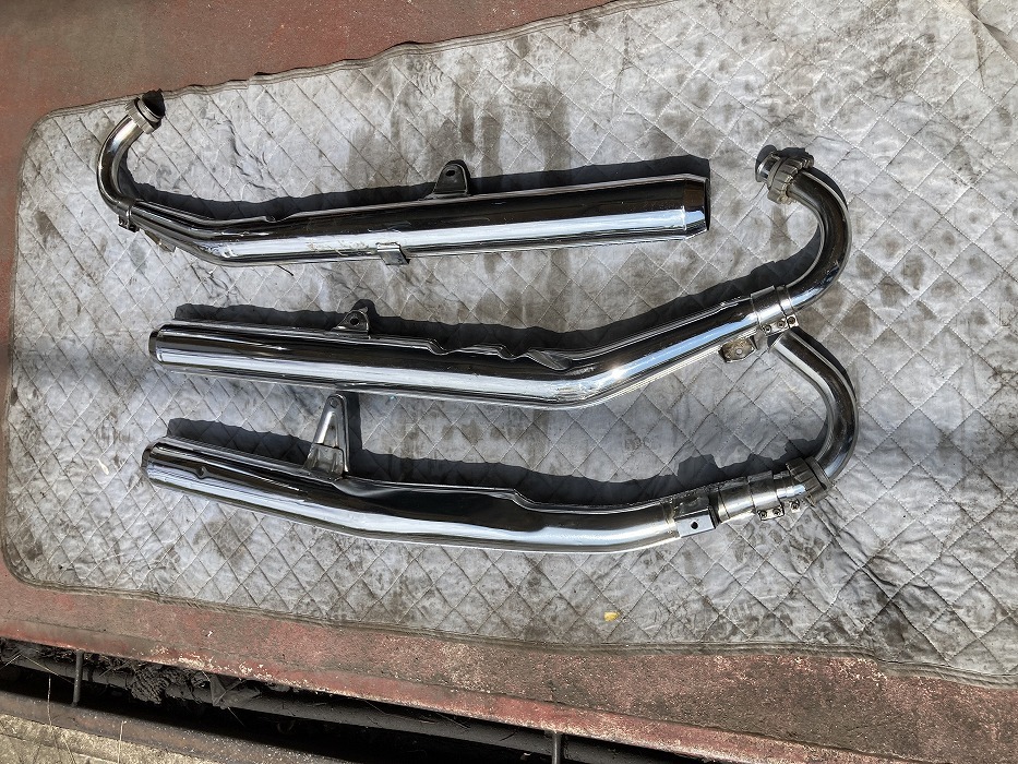 カワサキ 750ss H2 純正 エキゾーストマフラーセット ①(マフラー本体