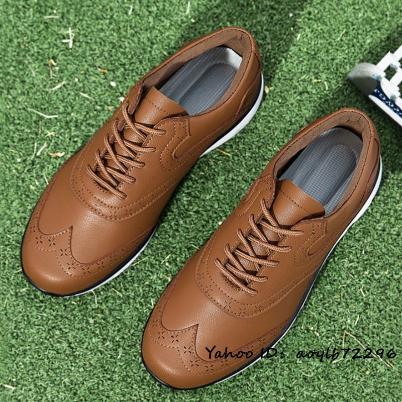 特別訳あり特価】 shoes Golf スニーカー 彫り 通気性 メンズ 新品