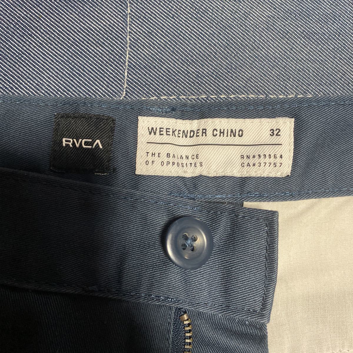 k07 RVCA ハーフパンツ　サイズ32表記 カンボジア製_画像3