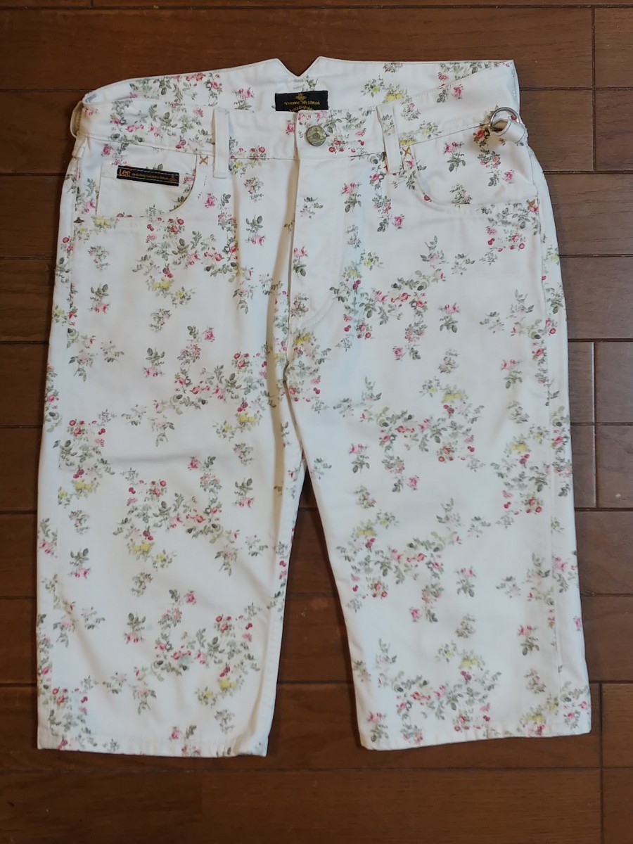 Vivienne westwood　ANGLOMANIA　LEE　ハーフパンツ　ショートパンツ　スクイグル　花柄　フラワー　28