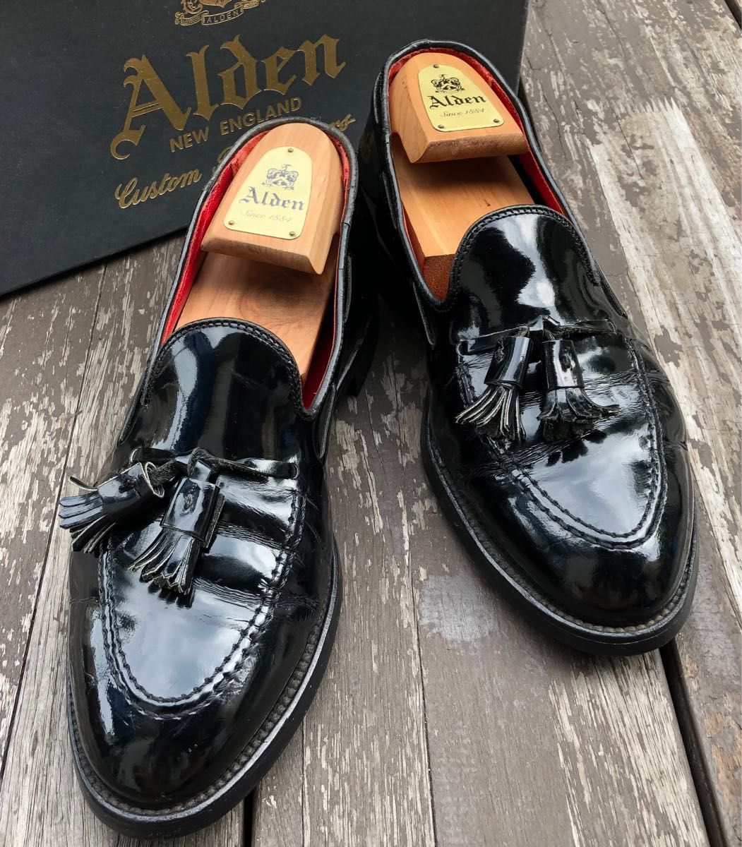 ★オールデン★タッセルローファー/ALDEN/8.5/26.5/黒/パテント