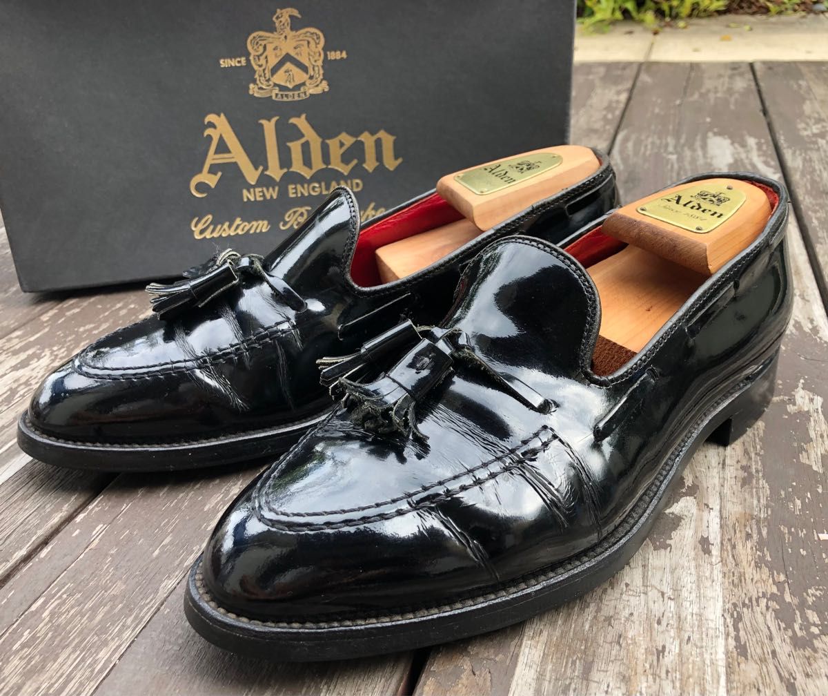 ★オールデン★タッセルローファー/ALDEN/8.5/26.5/黒/パテント