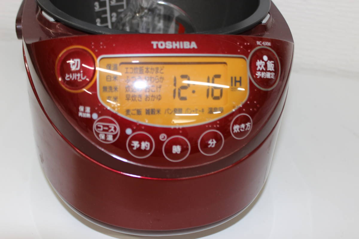 TOSHIBA(東芝) RC-6XM-R IH炊飯器 備長炭鍛造かまど釜 3.5合 TOSHIBA(東芝) RC-6XM-R IH炊飯器 備長炭鍛造かまど釜 3.5合