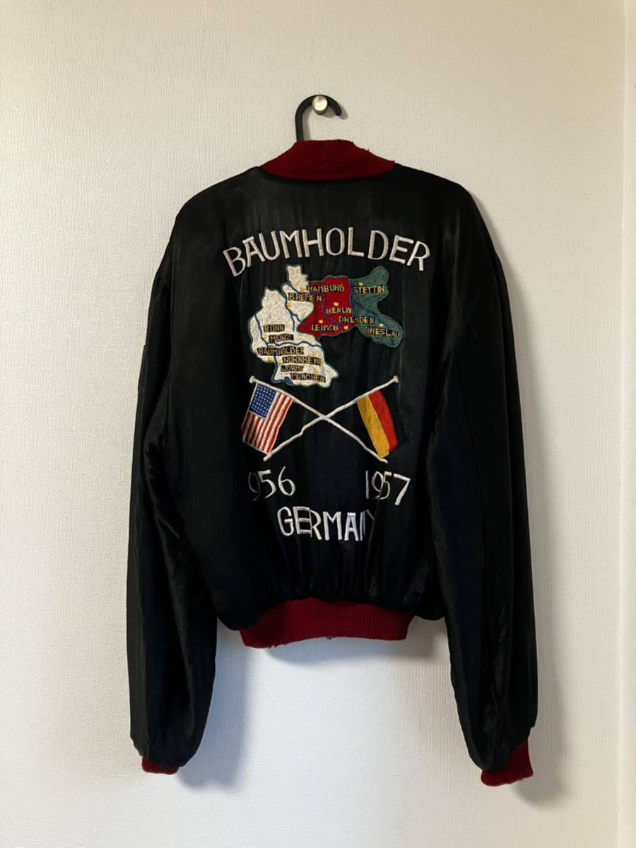 80s Vintage tour jacket スカジャン スーベニアジャケット-