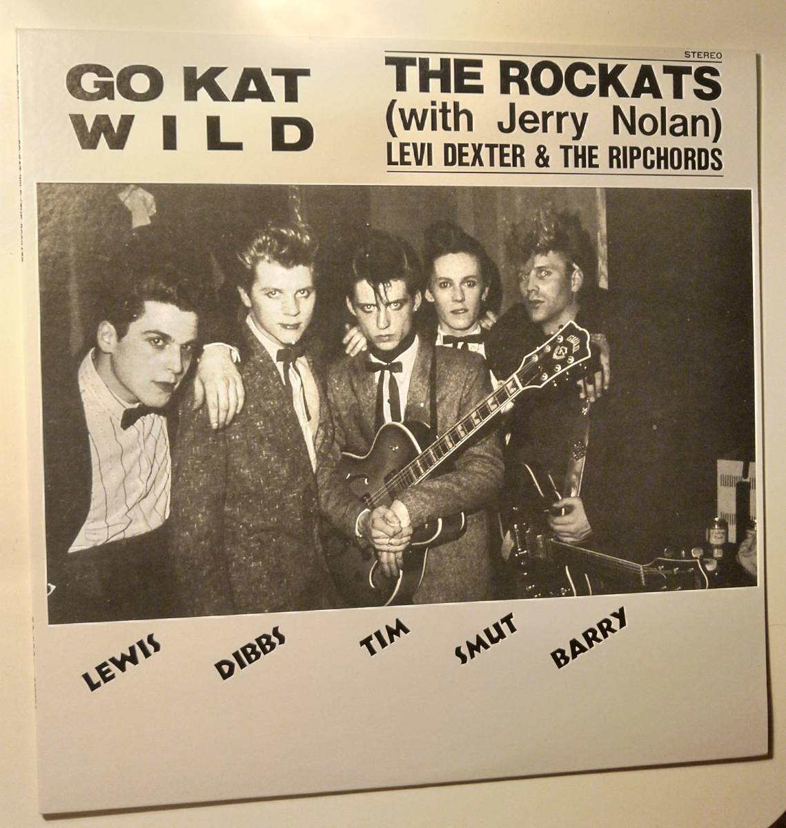 貴重コレクターズ盤!THE ROCKATS/GO KAT WILD LEVI DEXTER ROCKABILLY LP ロカッツ リーバイ ネオロカビリーの画像1
