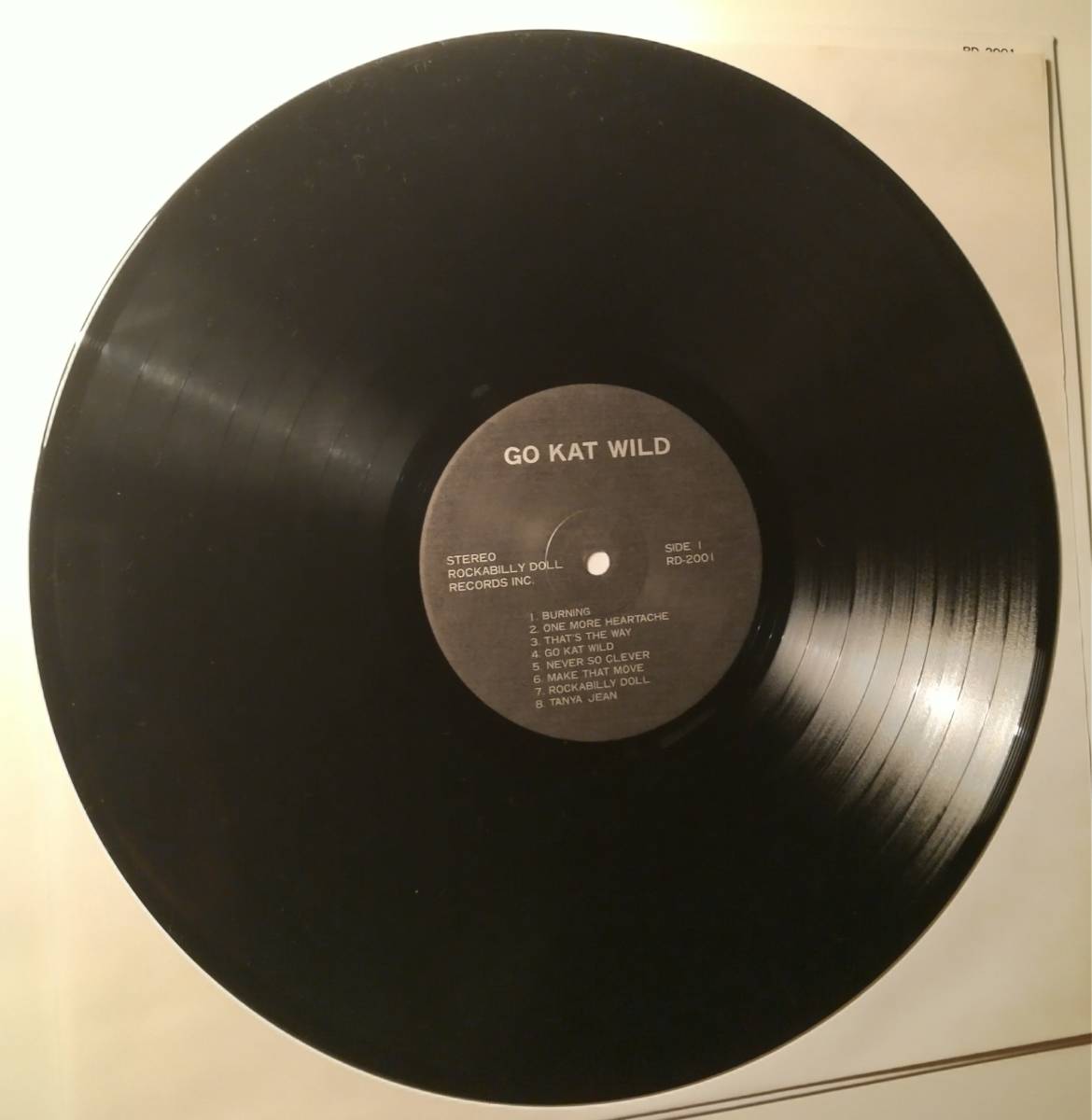 貴重コレクターズ盤!THE ROCKATS/GO KAT WILD LEVI DEXTER ROCKABILLY LP ロカッツ リーバイ ネオロカビリーの画像3