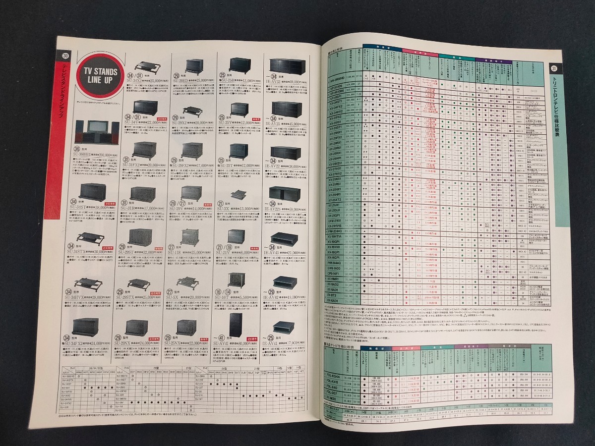 カタログ ] SONY (ソニー) 1991年10月 トリニトロン カラー