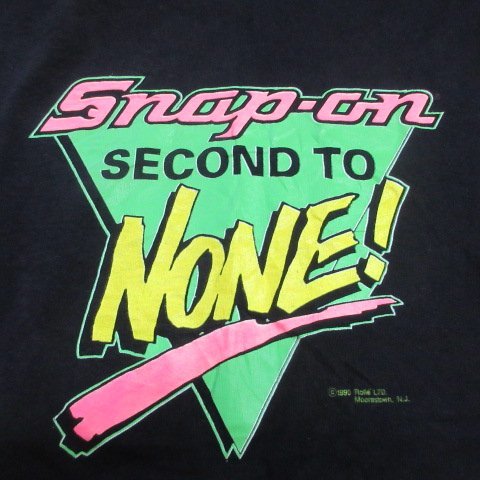 90s アメリカ製　Tシャツ M 黒　Snap-on ヴィンテージ　アメカジ古着　sy3644_画像5