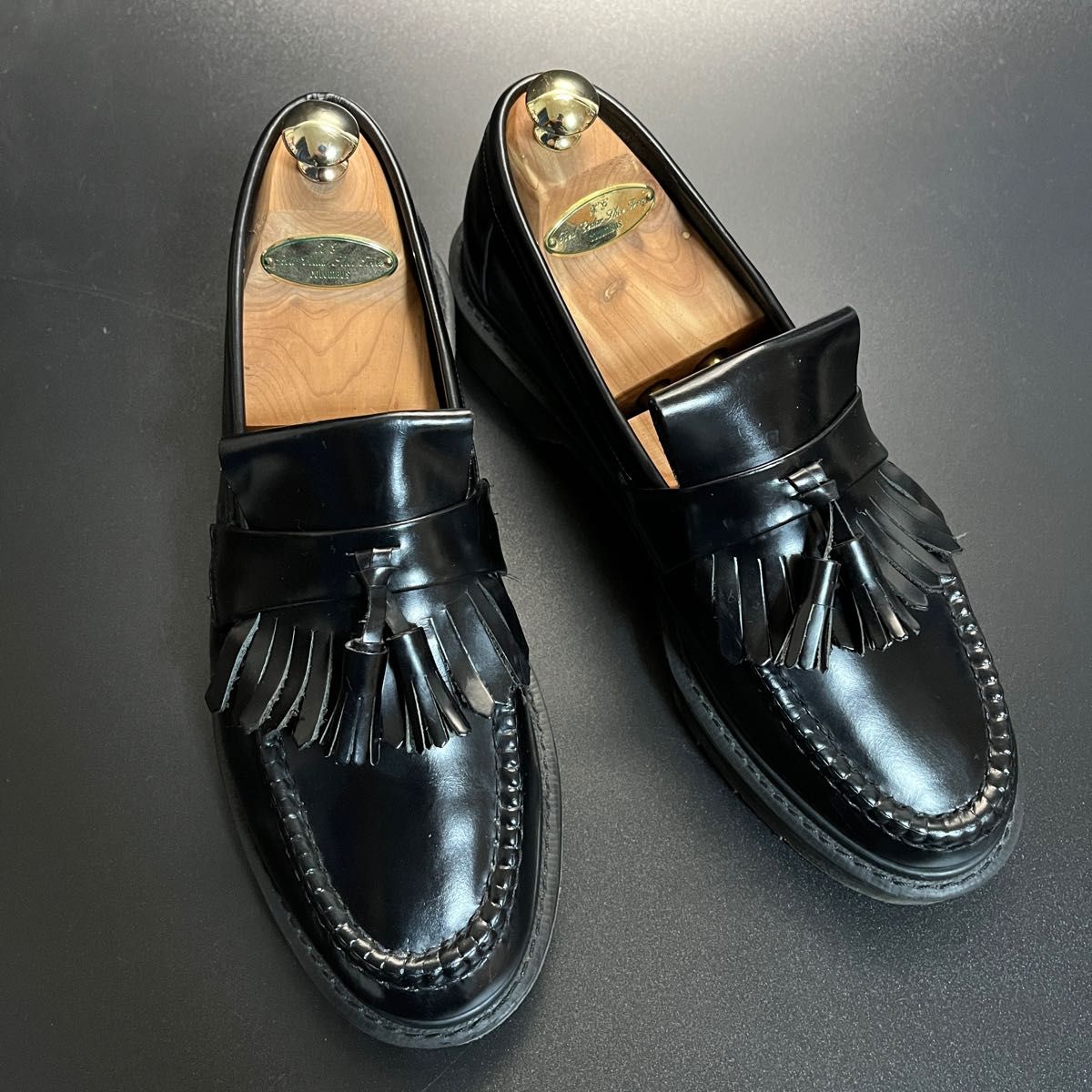 定番 美品 Loake / ローク Brighton キルトローファー UK8 タッセル